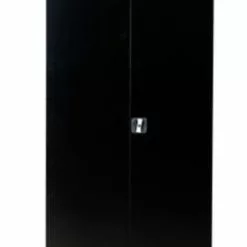 PROREGAL Garderobenspind Seal | HxBxT 195x92x42 Cm | Grau-Schwarz