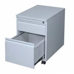 Lullmann Stahl Büro Rollcontainer Bürocontainer Mit Hängeregistratur 62x46x59 Grau 505200