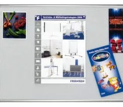 Franken Pinntafel, F. Wandschienen-System, HxB 1000x1500mm, Pinnbar, Tafel Filz, Blau, Rahmen Alu, Silber -Vidaxl Verkäufe 043285c2 8713 4fe7 abf8 e68a9a6cc04f 4