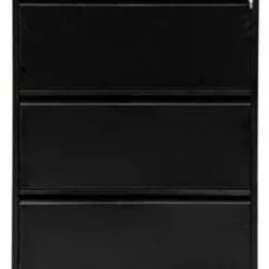 PROREGAL Hängeregistraturschrank Mare| HxBxT 101x76x62 Cm | Schwarz
