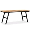 VidaXL Sitzbank Recyceltes Teak Und Stahl 110 X 35 X 45 Cm