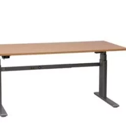 PROREGAL Elektrisch Höhenverstellbarer Schreibtisch Elk | HxBxT 63-128x160x80 Cm | Silber-Buche -Vidaxl Verkäufe 07fb700c 9767 4e44 872b 5aca2c45b502