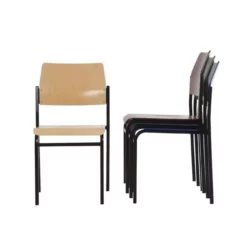 PROREGAL Stapelbare Besucherstühle Newark | Buche | Gestell In Schwarz -Vidaxl Verkäufe 0873e937 a453 4373 ac6a 22a9e469bcd7