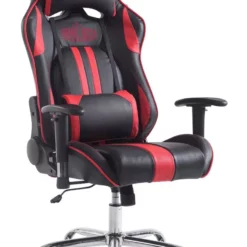 CLP Racing Bürostuhl Limit V2 Kunstleder Ohne Fußablage Schwarz/rot