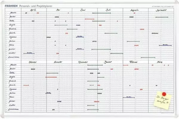 FRANKEN Datumstreifen Für Planungstafel JK1203, Weiß 5 FRANKEN Datumstreifen Für Planungstafel JK1203, Weiß – Bild 3