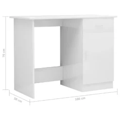 VidaXL Schreibtisch Hochglanz-Weiß 100×50×76 Cm Spanplatte -Vidaxl Verkäufe 09dccab5 12dc 4818 a45b 2fcdb53df2a1