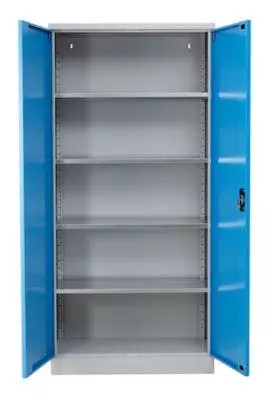 PROREGAL Stahlschrank Bee | HxBxT 195 X 120 X 60 Cm |Grau-Hellblau 9 PROREGAL Stahlschrank Bee | HxBxT 195 X 120 X 60 Cm |Grau-Hellblau – Bild 7