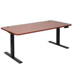 Null Schreibtisch HWC-D40, Computertisch, Elektrisch Höhenverstellbar 160x80cm 53kg ~ Natur, Weiß -Vidaxl Verkäufe 1404f415 04d5 439f b08c 4675c6a387ac