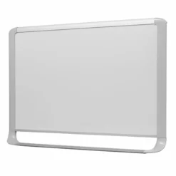 Bi-Office Mastervision Emailliertes Whiteboard Mit Hellgrau Glänzendem Kunststoffrahmen, 120x90cm