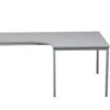 PROREGAL Bürotisch Wolf | Freiform | Winkel Rechts | HxBxT 75x180x80 Cm | Grau
