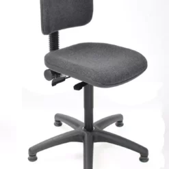 PROREGAL Arbeitsstuhl Arlington Mit Asynchron-Mechanik | Bodengleiter | Polster Anthrazit