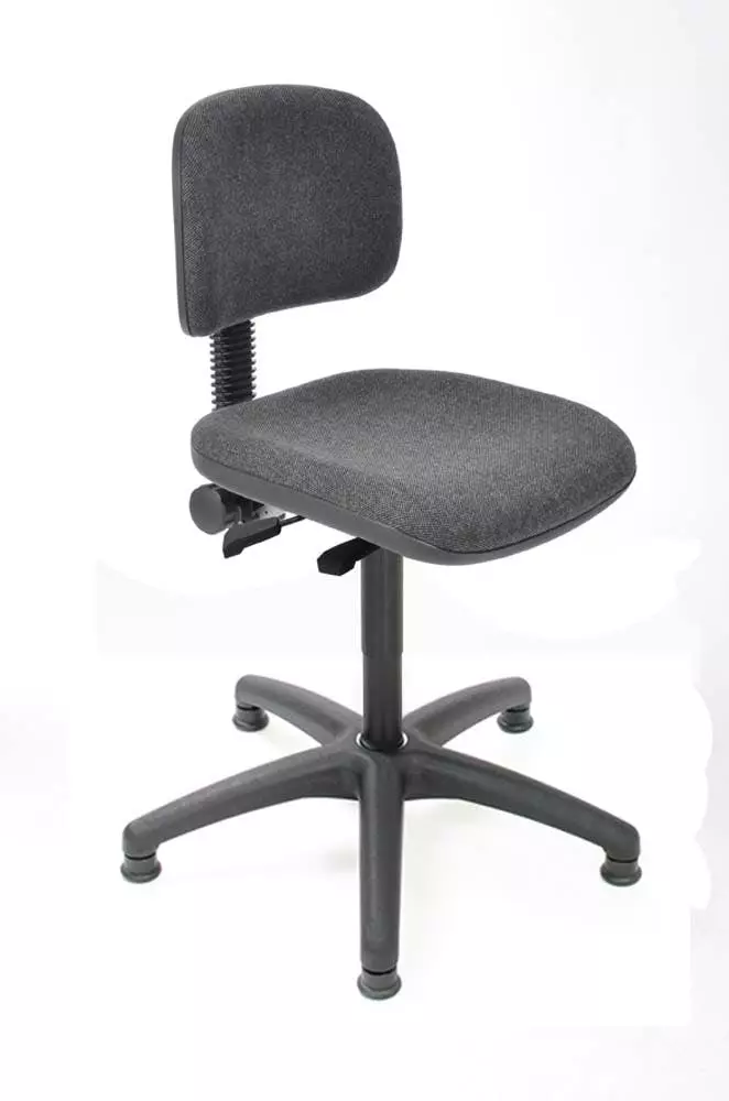 PROREGAL Arbeitsstuhl Arlington Mit Asynchron-Mechanik | Bodengleiter | Polster Anthrazit 3 PROREGAL Arbeitsstuhl Arlington Mit Asynchron-Mechanik | Bodengleiter | Polster Anthrazit