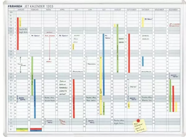 FRANKEN Datumstreifen Für Planungstafel JK1203, Weiß 7 FRANKEN Datumstreifen Für Planungstafel JK1203, Weiß – Bild 5