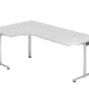 Lullmann Freiformtisch New York - 720 X 2000 X 1200/800 Mm - C-Fuß Design - Weißaluminium/weiß 110561 -Vidaxl Verkäufe 2028d75f 9d2d 4d54 9e87 ee5ab5d6c57d
