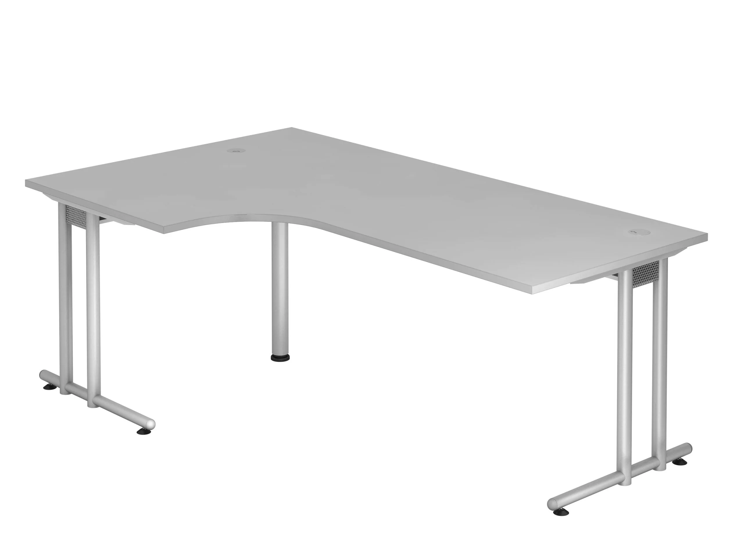 Lullmann Freiformtisch New York, 720 X 2000 X 1200/800 Mm, C-Fuß Design, Weißaluminium/buche 110562 6 Lullmann Freiformtisch New York, 720 X 2000 X 1200/800 Mm, C-Fuß Design, Weißaluminium/buche 110562 – Bild 4