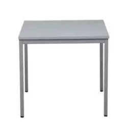PROREGAL Bürotisch Wolf | Quadratisch | HxBxT 75x70x70 Cm | Grau