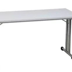 PROREGAL Klapptisch Lizard | T-Fuß-Gestell-Rund | HxBxT 75x160x80 Cm | Chrom-Weiß -Vidaxl Verkäufe 2631c013 5d67 49ec ae47 d5ae5e899974