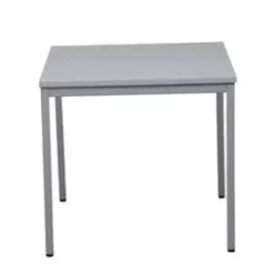 PROREGAL Bürotisch Wolf | Quadratisch | HxBxT 75x80x80 Cm | Grau
