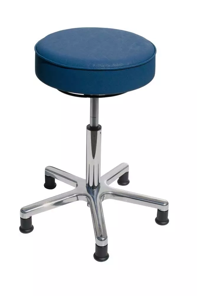 PROREGAL Klassischer Hocker Charlotte Mit Bodengleitern | Kunstlederpolsterung In Schwarz 4 PROREGAL Klassischer Hocker Charlotte Mit Bodengleitern | Kunstlederpolsterung In Schwarz – Bild 2