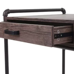 Null Schreibtisch HWC-F58, Bürotisch Computertisch, Industriedesign 75x120x60cm 3D-Struktur ~ Braun Wildeiche-Optik -Vidaxl Verkäufe 2a3d93fe 4a63 423a 8092 5d9244250eba