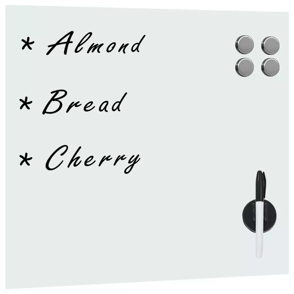 VidaXL Magnettafel Wandmontage Glas 60 X 60 Cm 4 VidaXL Magnettafel Wandmontage Glas 60 X 60 Cm – Bild 2