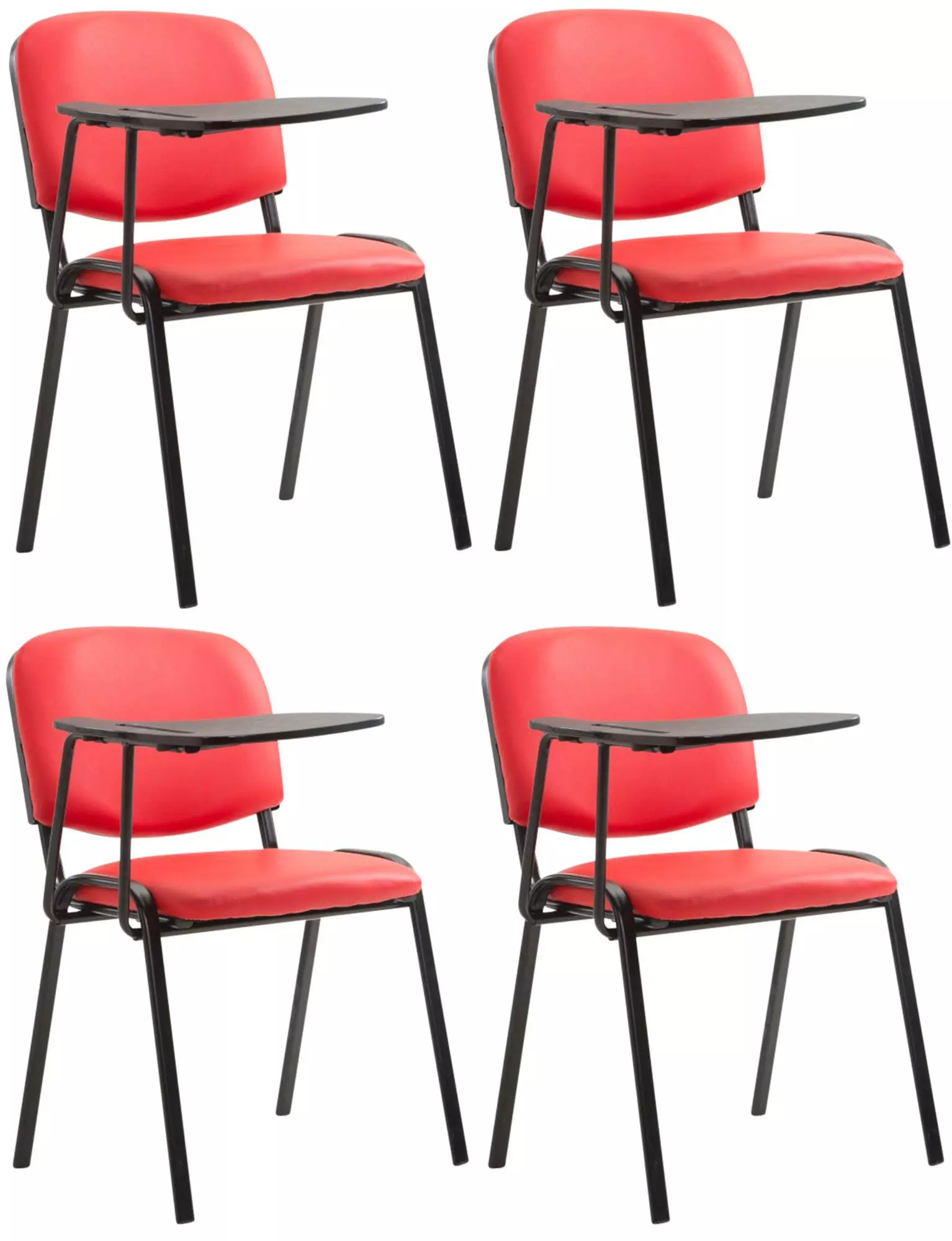 CLP 4er Set Stühle Ken Mit Klapptisch Kunstleder Grün 7 CLP 4er Set Stühle Ken Mit Klapptisch Kunstleder Grün – Bild 5