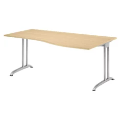 Lullmann Freiformtisch Berlin 720 X 1800 X 1000/800 Mm C-Fuß Design Weißaluminium/weiß 110151 -Vidaxl Verkäufe 2f1e7722 5fbe 49e3 9756 efe1ec20d764 3