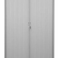 PROREGAL Rollladenschrank Weasel | 5 Ordernhöhen | HxBxT 195x120x46 Cm | Grau