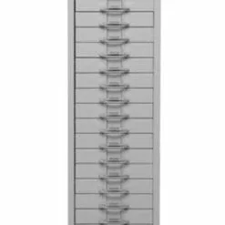 PROREGAL Schubladenschrank Swan | 18 Schubladen | DIN A4 | HxBxT 90x53x43 Cm | Grau