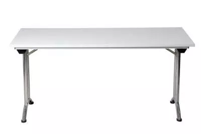 PROREGAL Klapptisch Lizard | C-Fuß-Gestell | HxBxT 75x160x80 Cm | Chrom-Buche 4 PROREGAL Klapptisch Lizard | C-Fuß-Gestell | HxBxT 75x160x80 Cm | Chrom-Buche – Bild 2