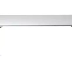 PROREGAL Klapptisch Lizard | C-Fuß-Gestell | HxBxT 75x160x80 Cm | Chrom-Grau