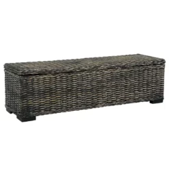VidaXL Aufbewahrungsbox 120 Cm Weiß Kubu-Rattan Und Massivholz Mango -Vidaxl Verkäufe 352565e7 2bf1 4bc3 85d6 cb5a1946fdea
