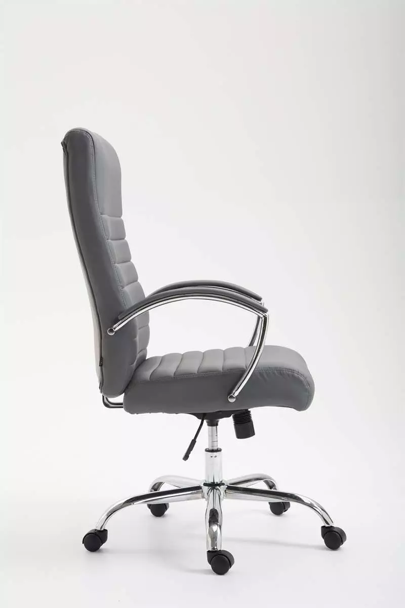 CLP Bürostuhl Valais Kunstleder Grau 9 CLP Bürostuhl Valais Kunstleder Grau – Bild 7