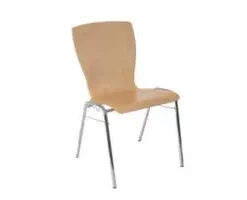 Null Holzschalenstuhl, 4-Fuß Rundrohr Verchromt, Sitzschale Buche, Rückenform Gerade, M. Reihenverbinder -Vidaxl Verkäufe 3bd81f4c 57b9 4c3d 9520 4efb9550ec20 6