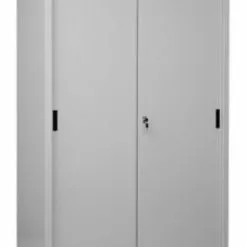 PROREGAL Schiebetürenschrank Mammut| 5 Ordnerhöhen | Metalltüren | HxBxT 195x120x45 Cm | Grau -Vidaxl Verkäufe 3e5a9887 6f10 41b2 8196 a9782542644e 1