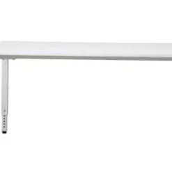 PROREGAL Höhenverstellbarer Schreibtisch Buzzard | HxBxT 62-85x180x80 Cm | Weiß