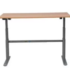 PROREGAL Elektrisch Höhenverstellbarer Schreibtisch Elk | HxBxT 63-128x160x80 Cm | Silber-Buche -Vidaxl Verkäufe 43ba567f 7c8b 4780 879a 50f581a91a33