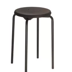 PROREGAL Stapelhocker Oakland | PU-Sitz Schwarz | Gestell In Lichtgrau | Sitzhöhe: 60 Cm -Vidaxl Verkäufe 452afedc 9ce1 4da2 871c 3b8c1259f902 1