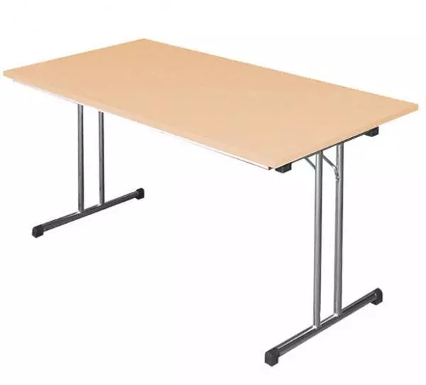 Lullmann Klapptisch Besprechungstisch Kantinentisch Verkaufstisch Schreibtisch 140 X 70 Cm Gestell Chrom / Platte Buche-Dekor 350601 4 Lullmann Klapptisch Besprechungstisch Kantinentisch Verkaufstisch Schreibtisch 140 X 70 Cm Gestell Chrom / Platte Buche-Dekor 350601 – Bild 2