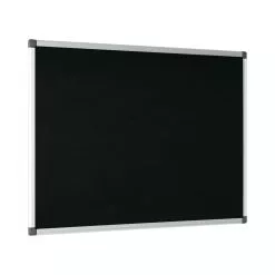 Bi-Office Beliebte Filztafel Mit Aluminiumrahmen Schwarz 120x120cm