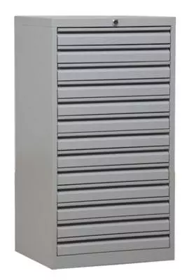 PROREGAL Schubladenschrank Swan | 13 Schubladen | DIN A3 | HxBxT 98 X 53 X 43 Cm | Grau 8 PROREGAL Schubladenschrank Swan | 13 Schubladen | DIN A3 | HxBxT 98 X 53 X 43 Cm | Grau – Bild 6