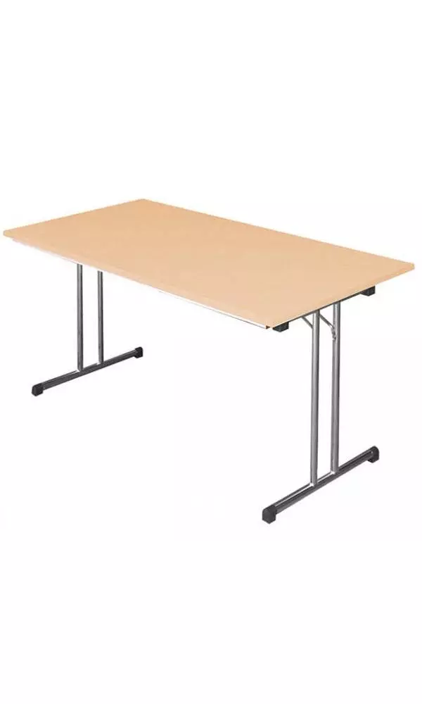 Lullmann Klapptisch Besprechungstisch Kantinentisch Verkaufstisch Schreibtisch 140 X 80 Cm Gestell Chrom / Platte Buche-Dekor 350611 5 Lullmann Klapptisch Besprechungstisch Kantinentisch Verkaufstisch Schreibtisch 140 X 80 Cm Gestell Chrom / Platte Buche-Dekor 350611 – Bild 3
