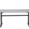 PROREGAL Elektrisch Höhenverstellbarer Schreibtisch Elk | HxBxT 63-128x180x80 Cm | Silber-Grau