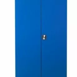 PROREGAL Garderobenspind Seal | HxBxT 195x92x42 Cm | Grau-Blau