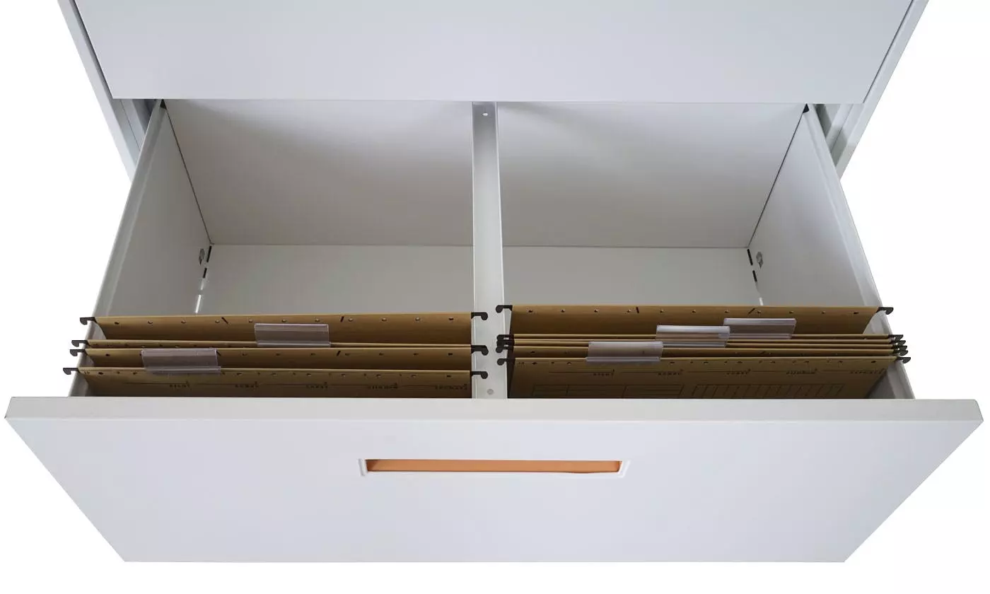 Null Hängeregisterschrank HWC-A10, Aktenschrank Büroschrank Stahlschrank, A4 Abschließbar ~ 132x76x46cm Weiß 9 Null Hängeregisterschrank HWC-A10, Aktenschrank Büroschrank Stahlschrank, A4 Abschließbar ~ 132x76x46cm Weiß – Bild 7