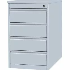 Lullmann Büro Standcontainer Bürocontainer Mit 4 Schubladen 75x46x79cm Lichtgrau 509500