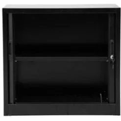 PROREGAL Rollladenschrank Weasel | 2 Ordernhöhen | HxBxT 75x80x46 Cm |Schwarz -Vidaxl Verkäufe 57a85632 f51b 4308 bcbf e1b8220eab35