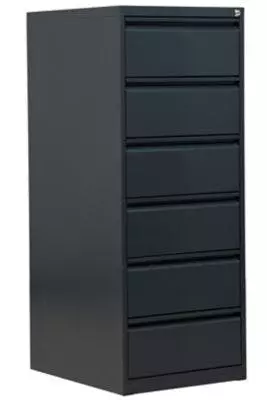 PROREGAL Karteischrank Mare| 6 Schubladen | HxBxT 132x53x62 Cm | Anthrazit 8 PROREGAL Karteischrank Mare| 6 Schubladen | HxBxT 132x53x62 Cm | Anthrazit – Bild 6