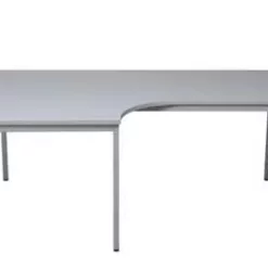 PROREGAL Bürotisch Wolf | Freiform | Winkel Links | HxBxT 75x180x80 Cm | Grau