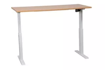 PROREGAL Elektrisch Höhenverstellbarer Schreibtisch Zebra | HxBxT 70-116x140x80 Cm | Weiß-Buche 8 PROREGAL Elektrisch Höhenverstellbarer Schreibtisch Zebra | HxBxT 70-116x140x80 Cm | Weiß-Buche – Bild 6